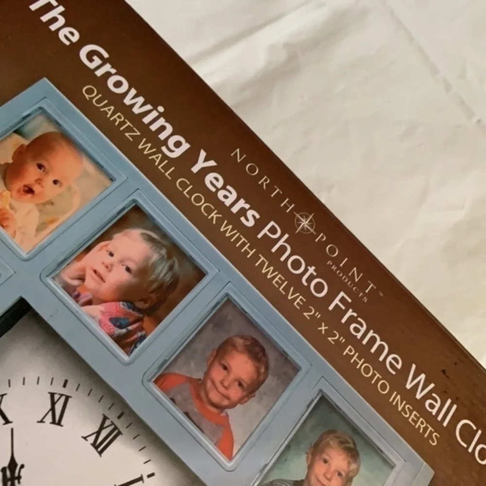 NORTH POINT, PHOTO FRAME WALL CLOCK